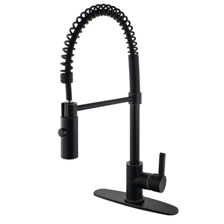 Gourmetier Continental Single-Handle Pre-Rinse Kitchen Faucet, Naples Bronze LS8776CTL